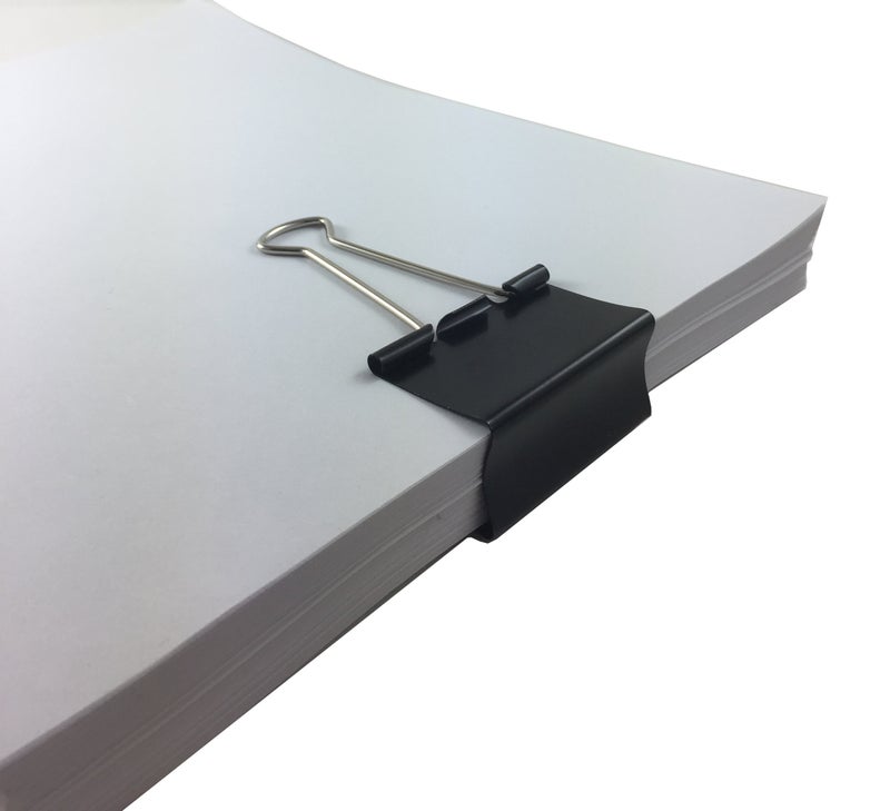 Clipco مشابك Binder Clipco كبيرة 1.5 بوصة سوداء (48 حزمة) - Image 3